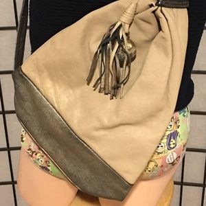 LEATHER CROSSBODY SLING PURSE SHOULDER BAG